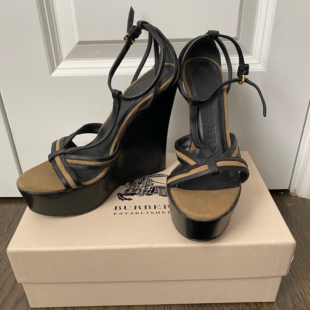 Burberry Wedge Sandals